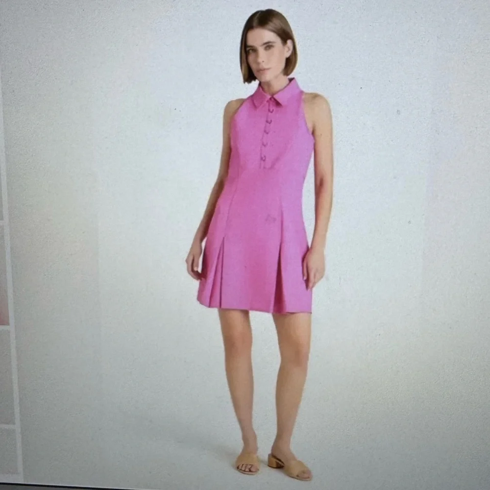 Cinq a Sept Cassette sleeveless Mini Polo Dress Size O - Picture 4 of 9